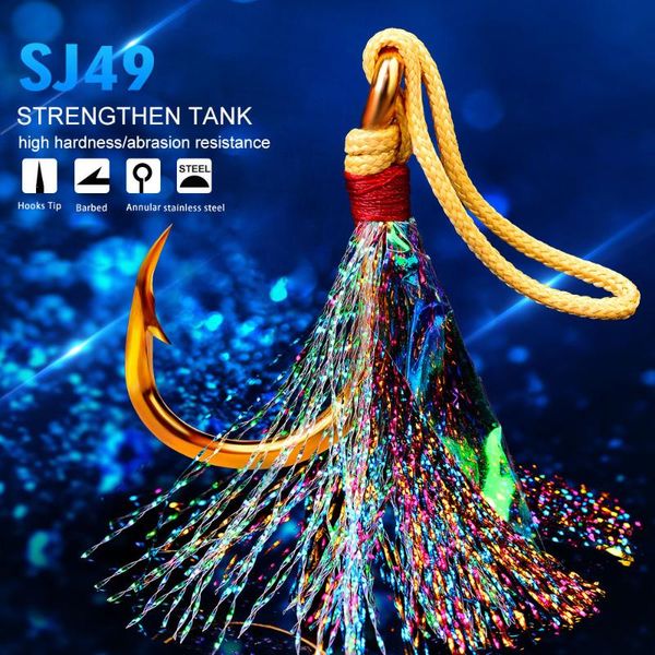 fishing hooks proberos sea hook barbed hair binding jigbait lure gear seawater corrosion resistant boat fishhook
fishing hooks proberos sea hook barbed hair binding jigbait lure gear seawater corrosion resistant boat fishhook