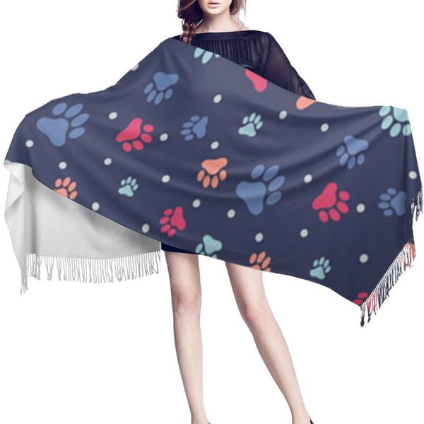 scarves colored paws dog background women cashmere beach scarf summer thin pashmina shawls and wrap female foulard hijab stoles, Blue;gray
scarves colored paws dog background women cashmere beach scarf summer thin pashmina shawls and wrap female foulard hijab stoles, Blue;gray