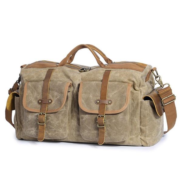 duffel bags vintage waxed canvas crazy horse leather shoulder messenger bag men women waterproof duffle crossbody travel
duffel bags vintage waxed canvas crazy horse leather shoulder messenger bag men women waterproof duffle crossbody travel