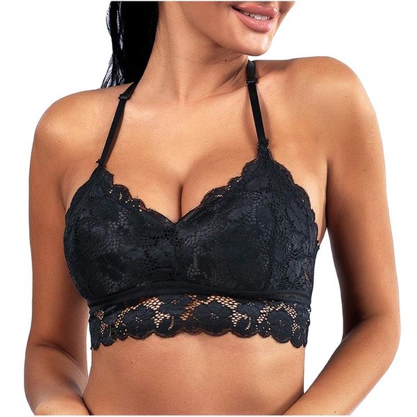 women's panties 1pc lace bralette for womens vest have a chest pad wearing lingerie bra v neck women 2021 ropa mujer, Black;pink
women's panties 1pc lace bralette for womens vest have a chest pad wearing lingerie bra v neck women 2021 ropa mujer, Black;pink