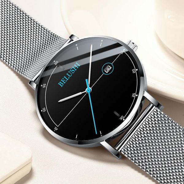 wristwatches personalise creativity design men watch 2021 casual minimalist fashion simple silver steel mesh band date wrist male gifts, Slivery;brown
wristwatches personalise creativity design men watch 2021 casual minimalist fashion simple silver steel mesh band date wrist male gifts, Slivery;brown