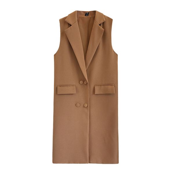 designers spring autumn blazer vest office lady long suit women pockets casual waistcoat sleeveless jackets plus size m-5xl fem, Black;brown
designers spring autumn blazer vest office lady long suit women pockets casual waistcoat sleeveless jackets plus size m-5xl fem, Black;brown