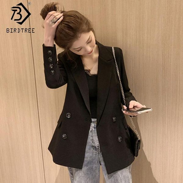 spring women's slim office lady long sleeve blazer fashion notched double breasted coat female c01306o suits & blazers, White;black
spring women's slim office lady long sleeve blazer fashion notched double breasted coat female c01306o suits & blazers, White;black