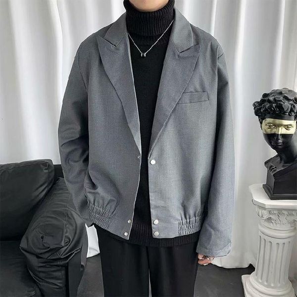 spring and autumn youth fashion men's solid color single button temperament suit casual jacket black/gray suits & blazers, White;black
spring and autumn youth fashion men's solid color single button temperament suit casual jacket black/gray suits & blazers, White;black