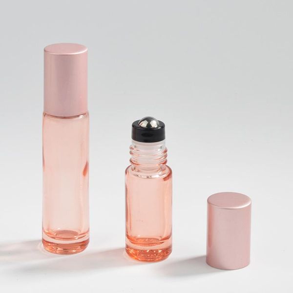 storage bottles & jars refillable empty in stock gemstone roller bottle containers perfume glass mini high qulity travel ball