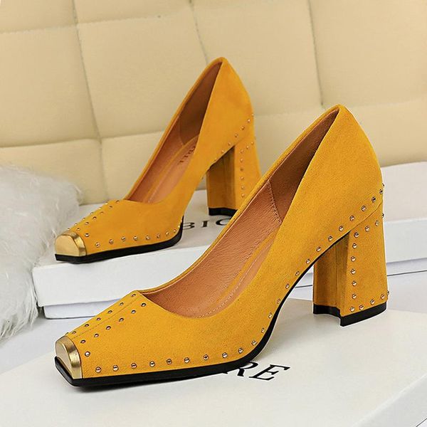 dress shoes square toe pumps women's high heel shoe ol office ladies stiletto heels 7.5cm metal women for party, Black
dress shoes square toe pumps women's high heel shoe ol office ladies stiletto heels 7.5cm metal women for party, Black