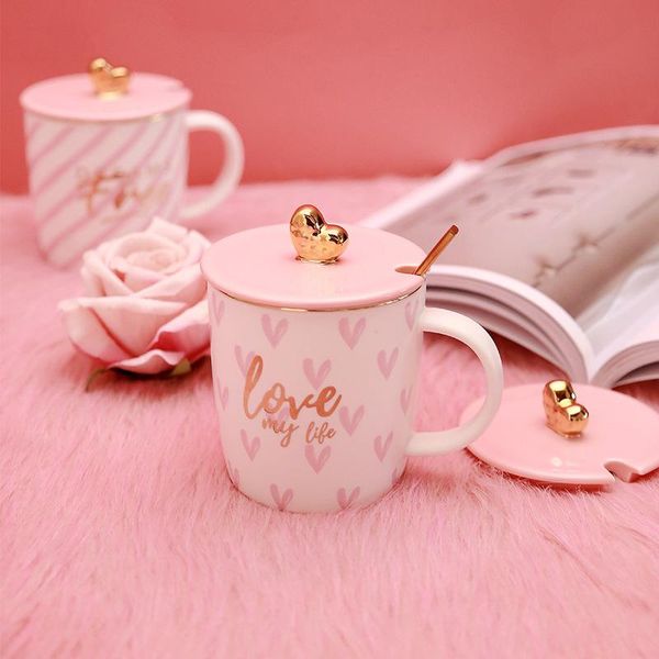 mugs 380ml simple water cup love my life ceramic mug coffee cups be mine tea pink cartoon milk with spoon and lid
mugs 380ml simple water cup love my life ceramic mug coffee cups be mine tea pink cartoon milk with spoon and lid