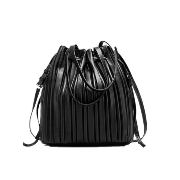 evening bags women's string bucket shoulder bag pu leather pleated crossbody purse fashion handbag tote
evening bags women's string bucket shoulder bag pu leather pleated crossbody purse fashion handbag tote