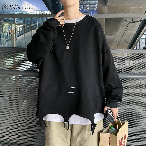 men's hoodies & sweatshirts no hat men hole irregular broken autumn basic solid males oversize high street japan fashion casual stylis, Black
men's hoodies & sweatshirts no hat men hole irregular broken autumn basic solid males oversize high street japan fashion casual stylis, Black