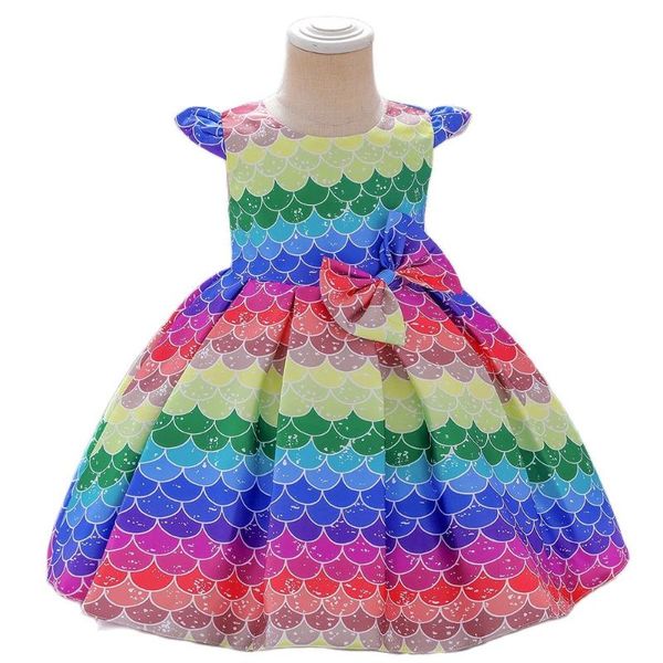 girl's dresses 2021 rainbow print girls dress gradient bow party for costume soft cotton birthday summer baby girl clothing, Red;yellow
girl's dresses 2021 rainbow print girls dress gradient bow party for costume soft cotton birthday summer baby girl clothing, Red;yellow