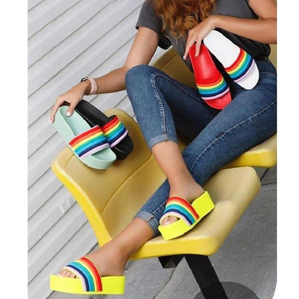 summer women's sandals outdoor shoes mid heel fashion open toe slippers rainbow plus size, Black
summer women's sandals outdoor shoes mid heel fashion open toe slippers rainbow plus size, Black