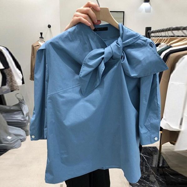 women's blouses & shirts kymakutu 2021 solid bow elegant womens white loose wild office ladies shirt korea fashion summer female
women's blouses & shirts kymakutu 2021 solid bow elegant womens white loose wild office ladies shirt korea fashion summer female