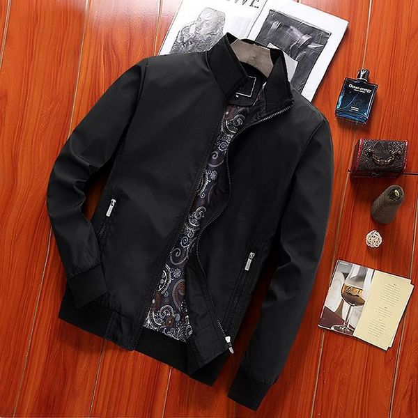 men's wool & blends autumn jacket middle-aged thin fold-down collar casual dad spring and 40-50-year-old gown coat qprb, Black
men's wool & blends autumn jacket middle-aged thin fold-down collar casual dad spring and 40-50-year-old gown coat qprb, Black
