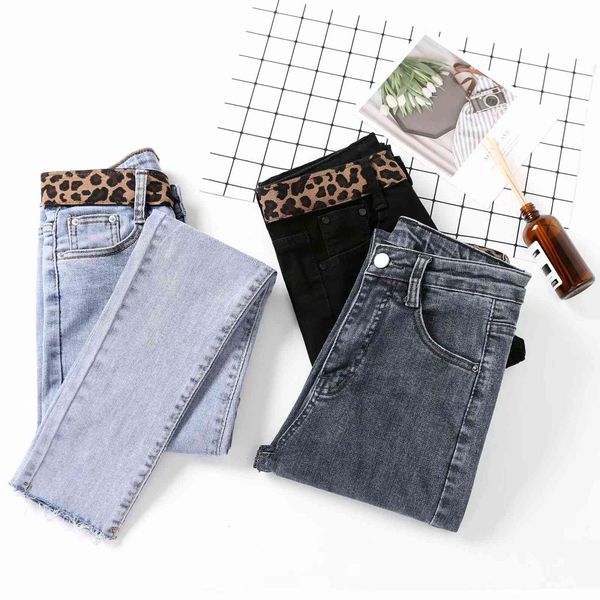 jeans m2460 - korean women's clothing 2021 spring and autumn high waist leopard pattern stitching burred leggings, Blue
jeans m2460 - korean women's clothing 2021 spring and autumn high waist leopard pattern stitching burred leggings, Blue