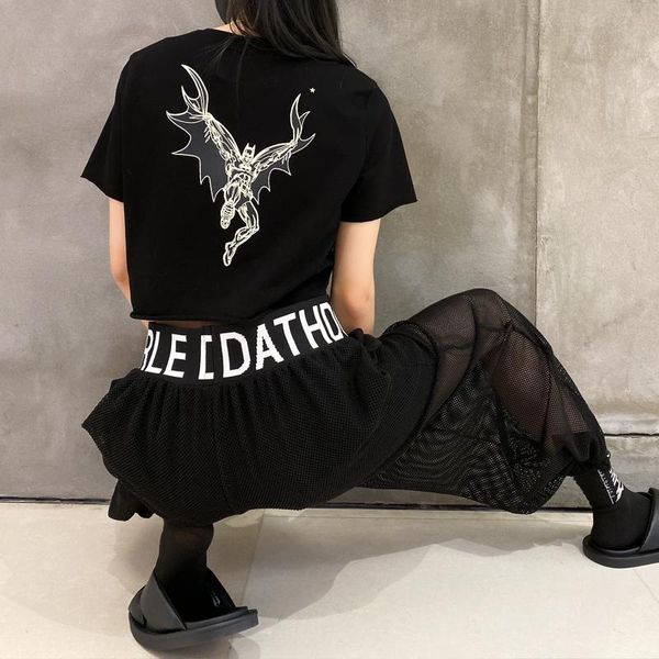 women's t-shirt 2021 summer loose personality crop chic print o neck short sleeve woman tshirts fashion tide high street t shirt, White
women's t-shirt 2021 summer loose personality crop chic print o neck short sleeve woman tshirts fashion tide high street t shirt, White