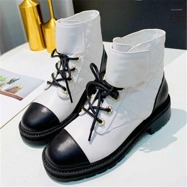 hook loop boots metal chain short platform mid-tube round toe unlined lace-up thick heel women's shoes, Black
hook loop boots metal chain short platform mid-tube round toe unlined lace-up thick heel women's shoes, Black