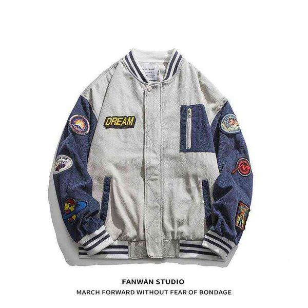 2021 spring autumn fashion versatile corduroy stitched baseball suit men's loose korean couple casual jacket, Black;brown
2021 spring autumn fashion versatile corduroy stitched baseball suit men's loose korean couple casual jacket, Black;brown