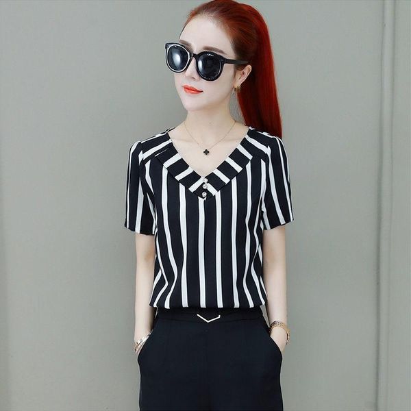 women's blouses & shirts 2021 french short sleeve chiffon shirt fashion cotton large stripe girl's beautiful lady's clothes b, White
women's blouses & shirts 2021 french short sleeve chiffon shirt fashion cotton large stripe girl's beautiful lady's clothes b, White