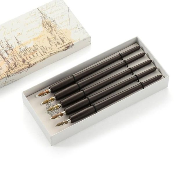fountain pens 2021 5 pcs literary retro wooden ink pen nibs set antique dip calligraphy writing
fountain pens 2021 5 pcs literary retro wooden ink pen nibs set antique dip calligraphy writing