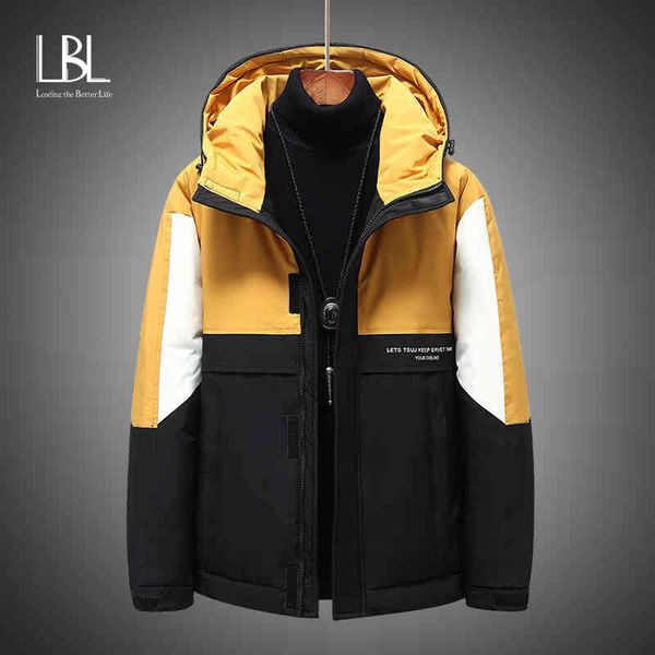 men's et, windproof hoodie, 2021 white down coat, winter, 90%, Black 
men's et, windproof hoodie, 2021 white down coat, winter, 90%, Black