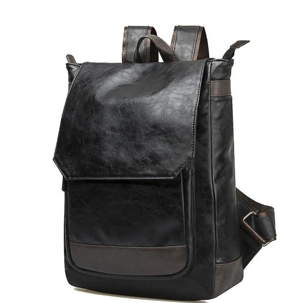 backpack fashion japan & korean style pu leather for men's student black pack school large capacity
backpack fashion japan & korean style pu leather for men's student black pack school large capacity