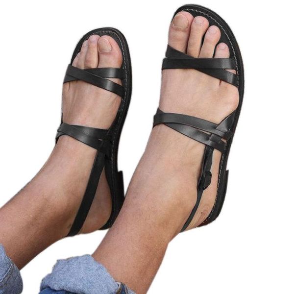 ankle wrap cover heel buckle strap women gladiator flat sandals classics summer beach solid rome shoes, Black
ankle wrap cover heel buckle strap women gladiator flat sandals classics summer beach solid rome shoes, Black