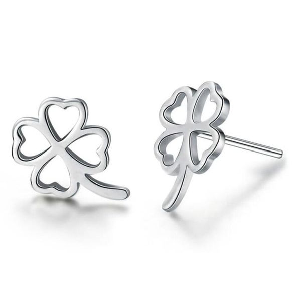 stud 925 silver earrings for women wedding jewelry minimalism four clover earring girl valentine's day accessories, Golden;silver
stud 925 silver earrings for women wedding jewelry minimalism four clover earring girl valentine's day accessories, Golden;silver