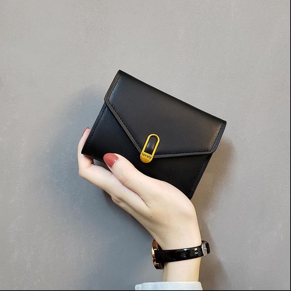 women wallets leather purse fashion tri fold simple black short wallet soft small coin pocke, Red;black
women wallets leather purse fashion tri fold simple black short wallet soft small coin pocke, Red;black
