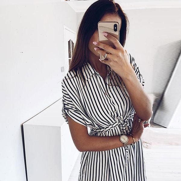 fashion womens women dresses summer dress drawstring bandage short sleeve stripe print lapel shirt casual all match elegant sexy, Black;gray
fashion womens women dresses summer dress drawstring bandage short sleeve stripe print lapel shirt casual all match elegant sexy, Black;gray