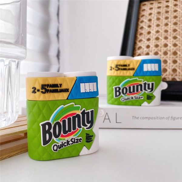 cute funny kitchen paper towel 3d earphone cases for airpods pro 1 2 protective cover bluetooth wireless headphone silicone case cute funny kitchen paper towel 3d earphone cases for airpods pro 1 2 protective cover bluetooth wireless headphone silicone case
