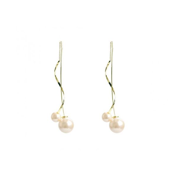dangle & chandelier temperament fashion personality wild long pearl wave design sense earring women simple and creative tassel screw thread, Silver
dangle & chandelier temperament fashion personality wild long pearl wave design sense earring women simple and creative tassel screw thread, Silver