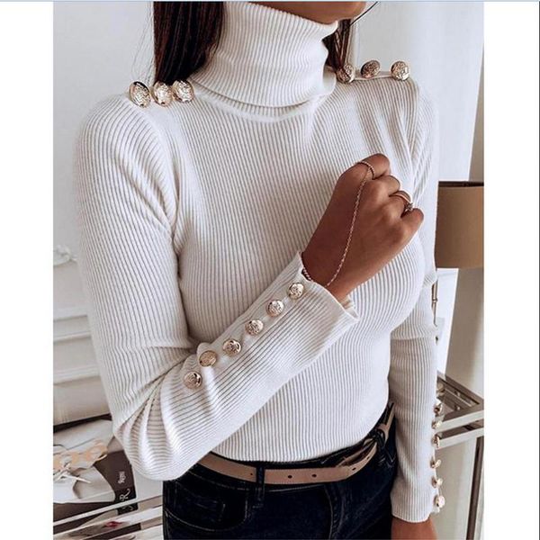women's sweaters womens t-shirt button long sleeve knitwear knit turtleneck casual slim fit knitted basic clothes black white, White;black
women's sweaters womens t-shirt button long sleeve knitwear knit turtleneck casual slim fit knitted basic clothes black white, White;black