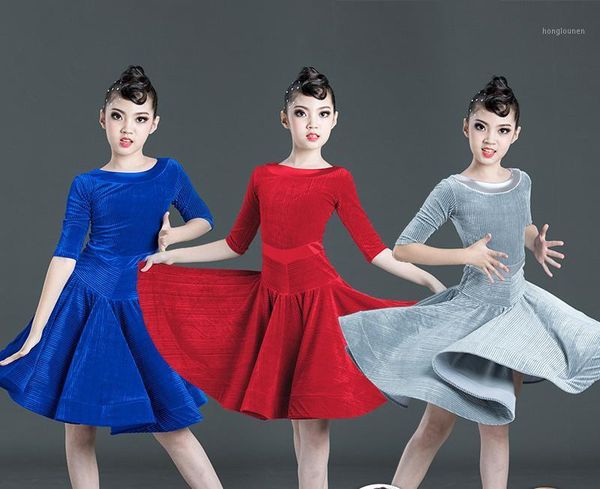 stage wear velvet long sleeves latin dance dress for children girls competition ballroom kids tango salsa dancewear practice cha, Black;red
stage wear velvet long sleeves latin dance dress for children girls competition ballroom kids tango salsa dancewear practice cha, Black;red