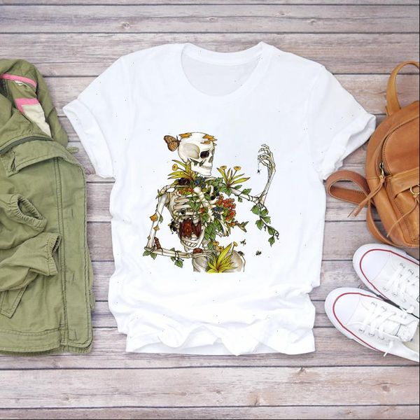 women cartoon womens skull flower floral printing fashion clothing summer shirt t shirts graphic female ladies tee, White
women cartoon womens skull flower floral printing fashion clothing summer shirt t shirts graphic female ladies tee, White