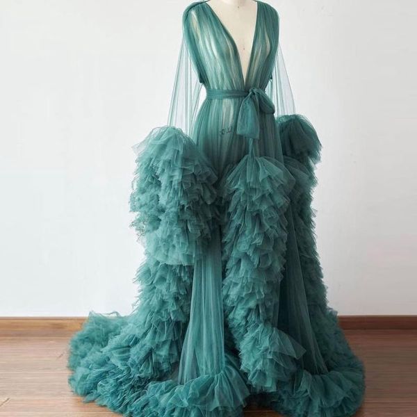 real image fluffy tulle women long robe to pography see thru ruffles night gowns fashion maternity dress po shoot casual dresses, Black;gray
real image fluffy tulle women long robe to pography see thru ruffles night gowns fashion maternity dress po shoot casual dresses, Black;gray