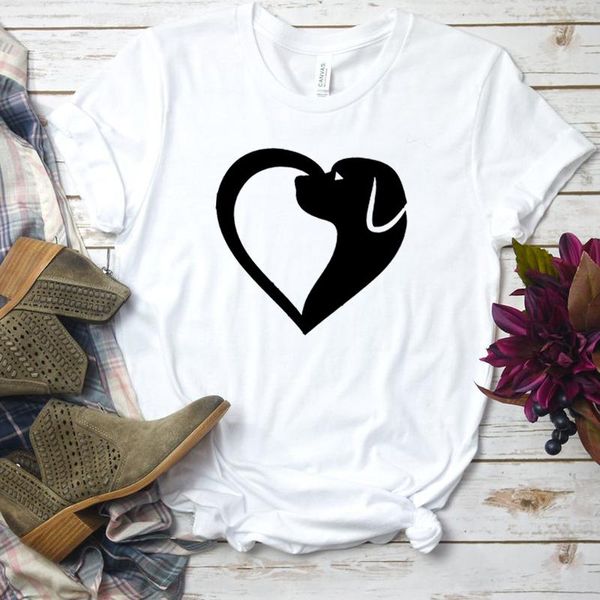women's t-shirt lovely dog heart graphic funny kawaii tshirt mom life casual women shirts cotton girl ulzzang tees summer drop ship, White
women's t-shirt lovely dog heart graphic funny kawaii tshirt mom life casual women shirts cotton girl ulzzang tees summer drop ship, White