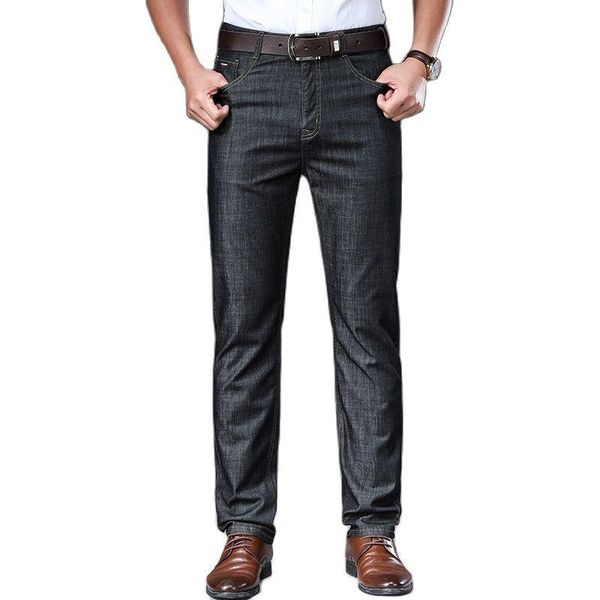 men's jeans brand 2021 men summer thin breathable soft mid straight regular large size trousers vintage mens clothing, Blue
men's jeans brand 2021 men summer thin breathable soft mid straight regular large size trousers vintage mens clothing, Blue