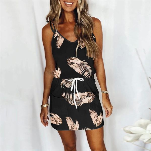 casual dresses hirigin women dress leave print v-neck drawstring pocket suspender strap sleeveless loose summer beach mini sundress, Black;gray
casual dresses hirigin women dress leave print v-neck drawstring pocket suspender strap sleeveless loose summer beach mini sundress, Black;gray