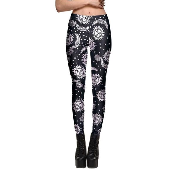 black and white sun moon print european women's tight stretch pants fashion sweatpants s-4xl leggings
black and white sun moon print european women's tight stretch pants fashion sweatpants s-4xl leggings
