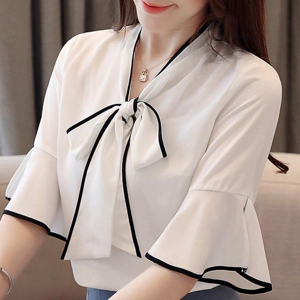 women's blouses & shirts blusas femme summer white blouse women mujer de moda 2021 verano short sleeve chiffon shirt e764
women's blouses & shirts blusas femme summer white blouse women mujer de moda 2021 verano short sleeve chiffon shirt e764
