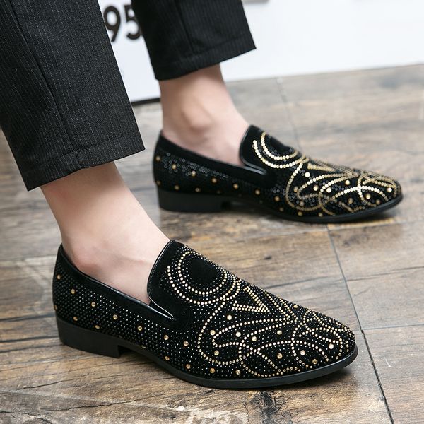 luxury designer men's buckle flats charm shoes wedding dress evening ox formal shoes men sapato, Black
luxury designer men's buckle flats charm shoes wedding dress evening ox formal shoes men sapato, Black