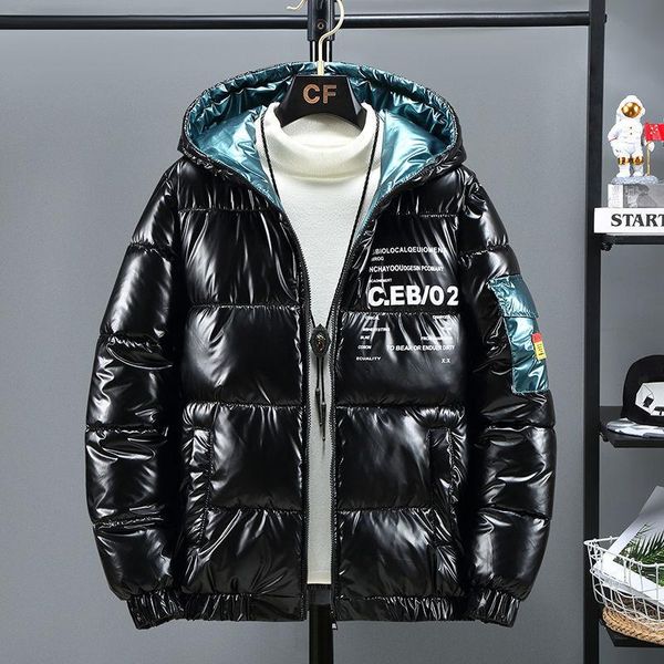 men's jackets shiny down padded jacket self-cultivation hooded trend thick, Black;brown
men's jackets shiny down padded jacket self-cultivation hooded trend thick, Black;brown