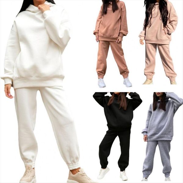 autumn winter streetwear joggers womenpant 2 piece sets hooded sweatshirt two set tracksuit fleece outfits sweatpants, White
autumn winter streetwear joggers womenpant 2 piece sets hooded sweatshirt two set tracksuit fleece outfits sweatpants, White