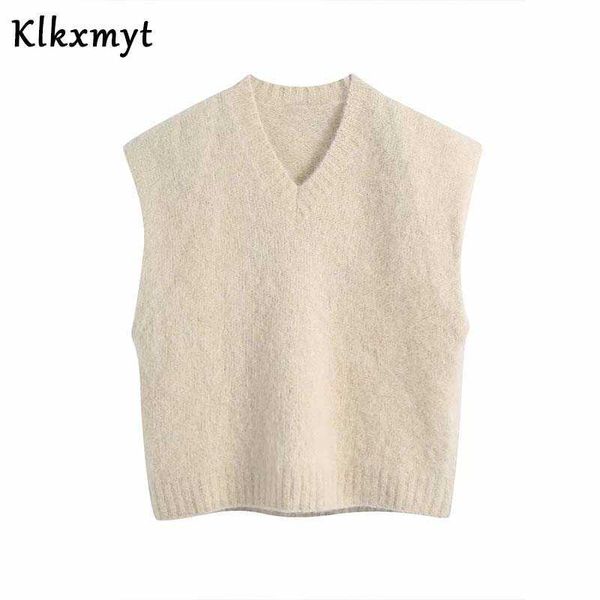 klkxmyt za vest women sweater fashion cropped knitted vintage sleeveless v neck female waistcoat chic 210527, Black;white
klkxmyt za vest women sweater fashion cropped knitted vintage sleeveless v neck female waistcoat chic 210527, Black;white
