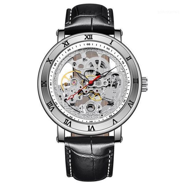 wristwatches forsining silver skeleton mechanical watch black leather strap men's business reloj hombres relogio masculino, Slivery;brown
wristwatches forsining silver skeleton mechanical watch black leather strap men's business reloj hombres relogio masculino, Slivery;brown