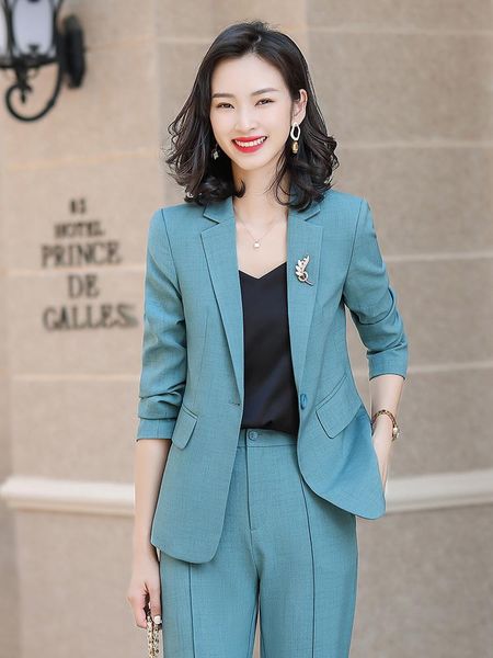 women's two piece pants fabric formal women business suits pantsuits with and jackets coat ol styles professional career blazer, White
women's two piece pants fabric formal women business suits pantsuits with and jackets coat ol styles professional career blazer, White