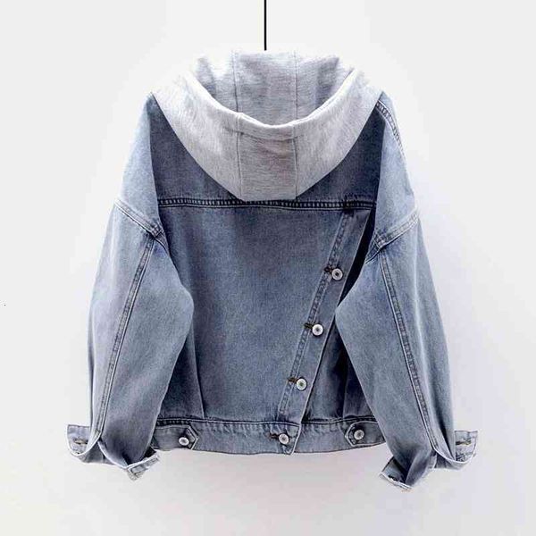 women's jackets korean leather jean jacket short spring bf long sleeve hood big versatile 5u44, Black;brown
women's jackets korean leather jean jacket short spring bf long sleeve hood big versatile 5u44, Black;brown