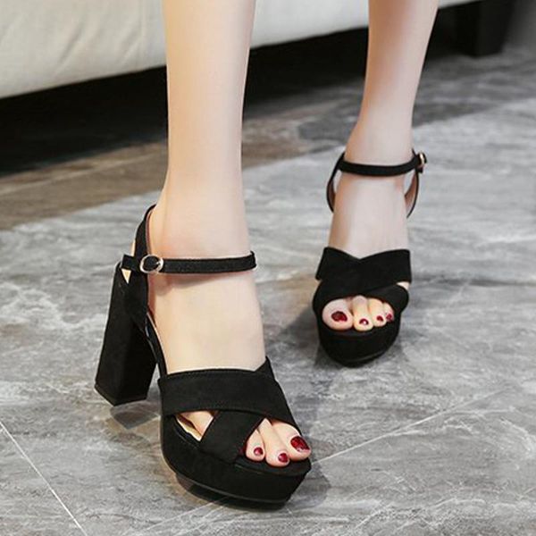 dress shoes 2021 women sandals thick high heels peep toe platform ladies summer buckle strap pumps female footwear casual woman shoe, Black
dress shoes 2021 women sandals thick high heels peep toe platform ladies summer buckle strap pumps female footwear casual woman shoe, Black