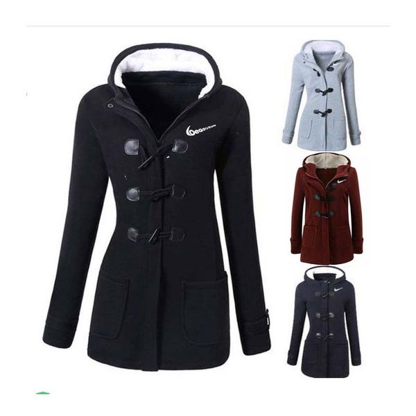 s-5xl women's trench coats autumn and winter new style horn buckle thick mid-length hooded large size coat, Tan;black
s-5xl women's trench coats autumn and winter new style horn buckle thick mid-length hooded large size coat, Tan;black