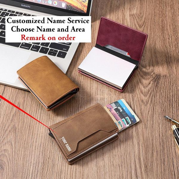 card holders zovyvol men's and women's design pu leather small box wallet rfid business automation bounce holder case purse slot, Brown;gray
card holders zovyvol men's and women's design pu leather small box wallet rfid business automation bounce holder case purse slot, Brown;gray